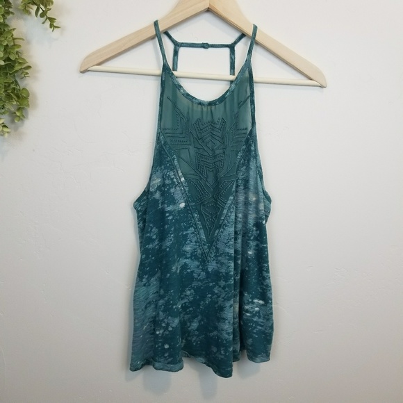 Urban Outfitters Tops - Ecote • Pre Loved Aqua Tie Dye Tank
